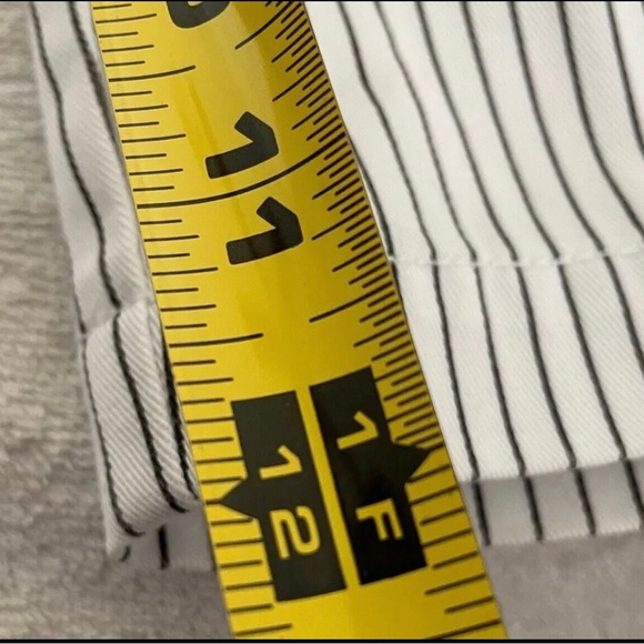 Mens Fox Racing chino board shorts sz 36 white with black stripe - Picture 5 of 8